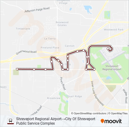 ROUTE 25 bus Line Map