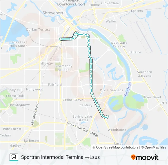 ROUTE 26 Bus Line Map