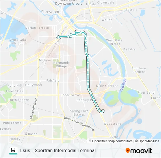 ROUTE 26 Bus Line Map