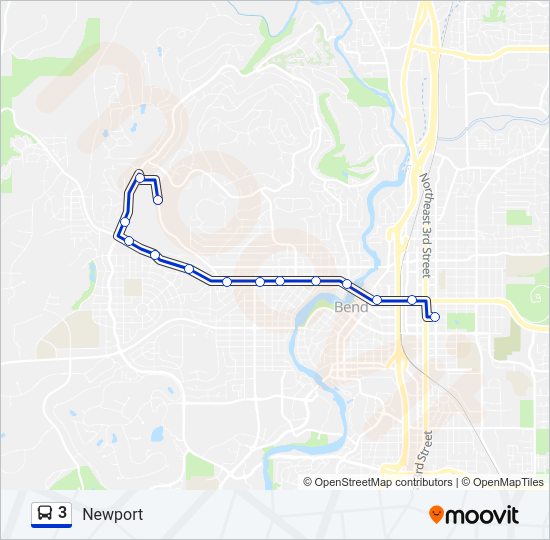 3 bus Line Map