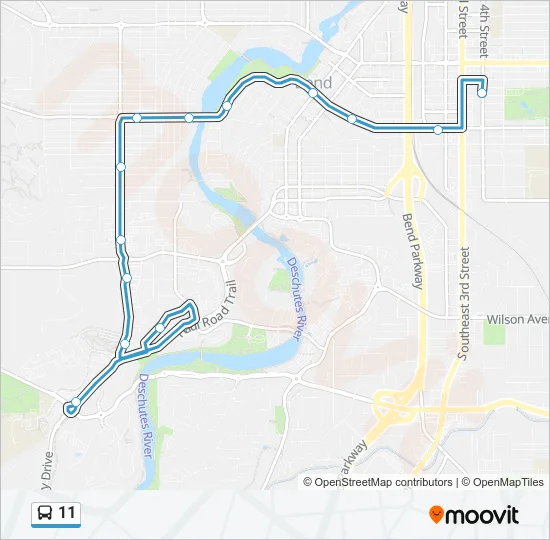 11 Bus Line Map