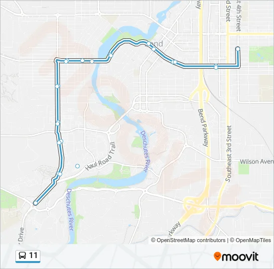 11 Bus Line Map
