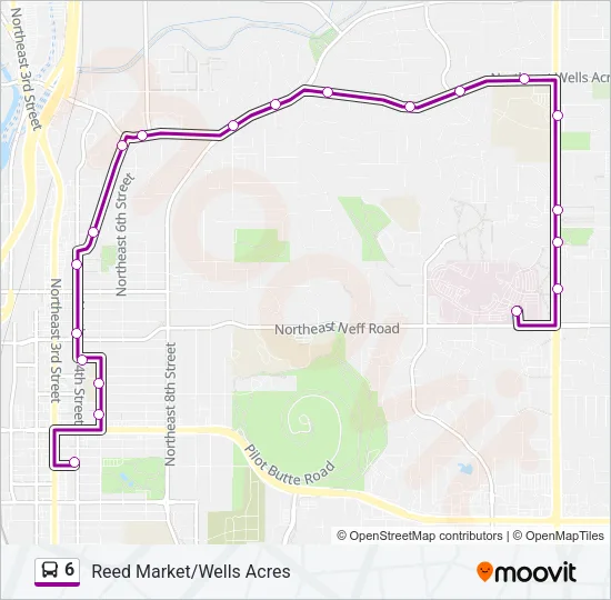 6 Bus Line Map
