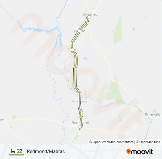 22 Bus Line Map