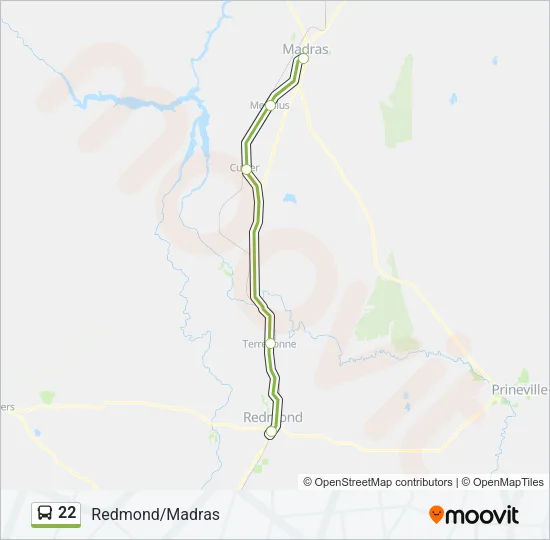 22 Bus Line Map