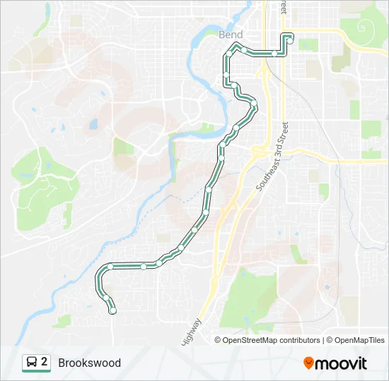 2 Bus Line Map