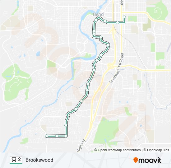 2 Bus Line Map