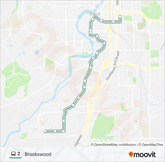 2 Bus Line Map
