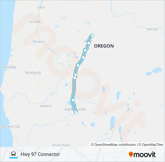 HWY 97 CONNECTOR Bus Line Map