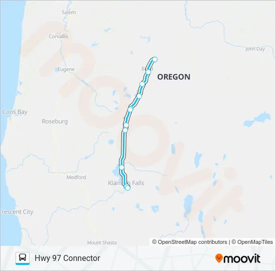 HWY 97 CONNECTOR Bus Line Map