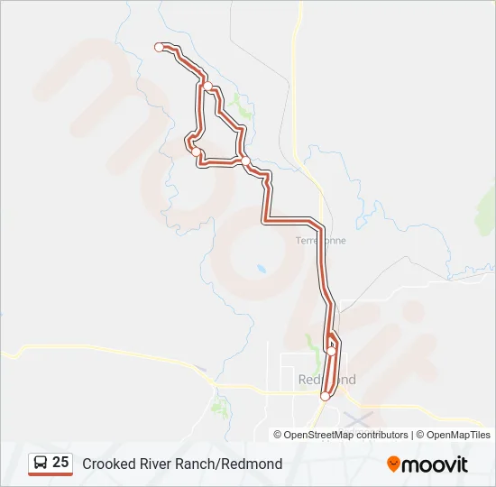25 Bus Line Map