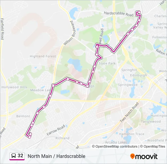 32 Bus Line Map