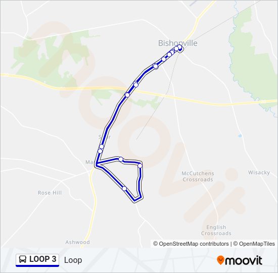 LOOP 3 Bus Line Map