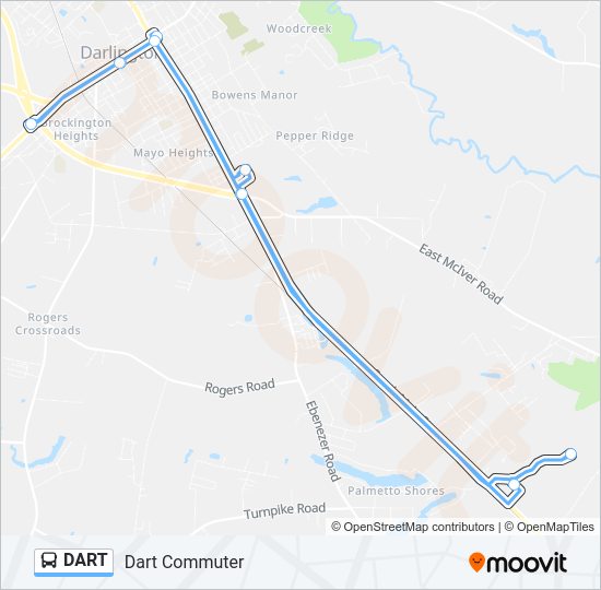 DART Bus Line Map
