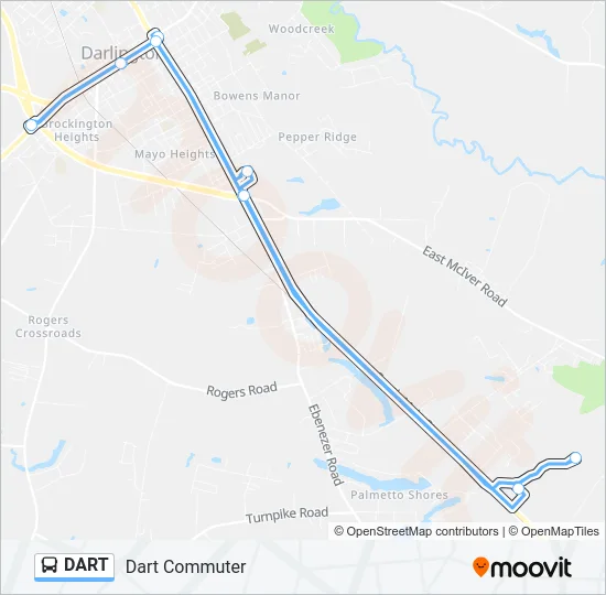 DART Bus Line Map