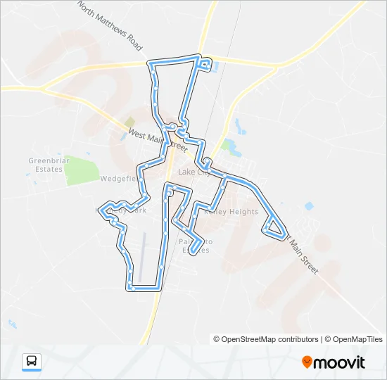 LAKETRAN Bus Line Map