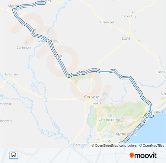 MAR. TO MB Bus Line Map