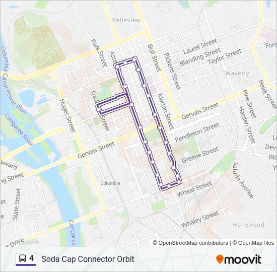 4 Bus Line Map