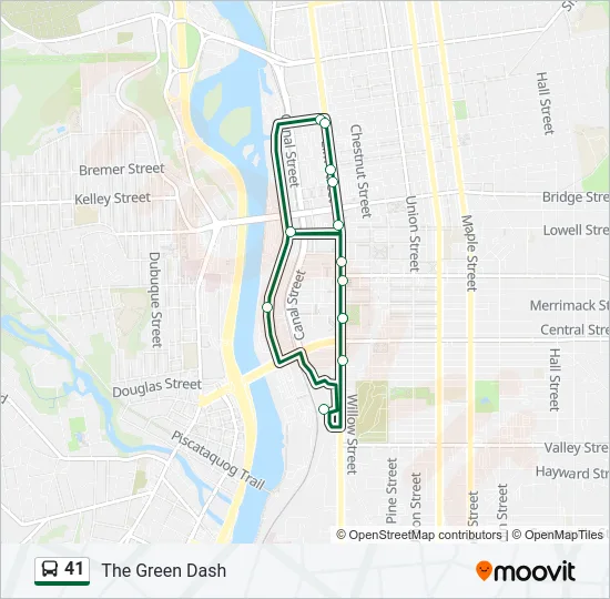 41 Bus Line Map