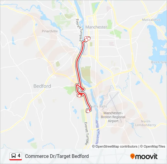 4 Bus Line Map