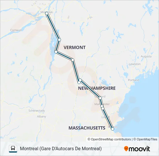 GREYHOUND US0260 Bus Line Map