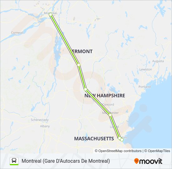 FLIXBUS 2689 bus Line Map