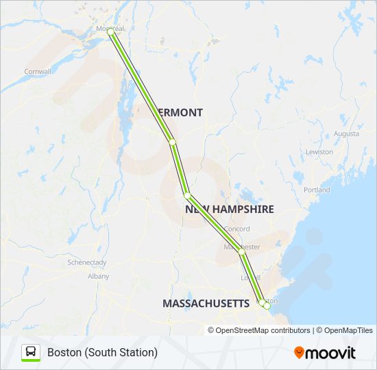 FLIXBUS 2689 Bus Line Map