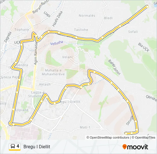 4 Bus Line Map
