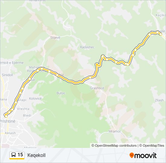 15 autobus mapa linije