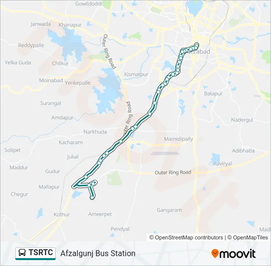 TSRTC Bus Line Map