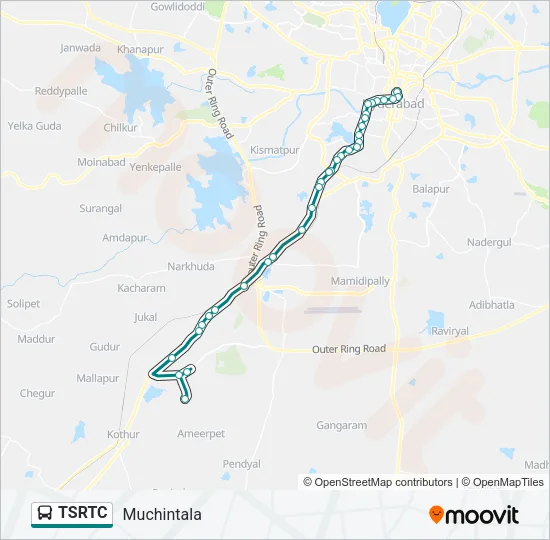 TSRTC Bus Line Map