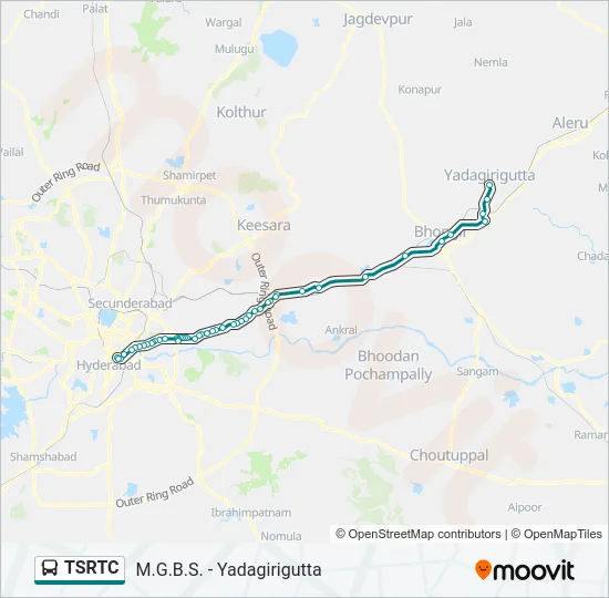 TSRTC Bus Line Map