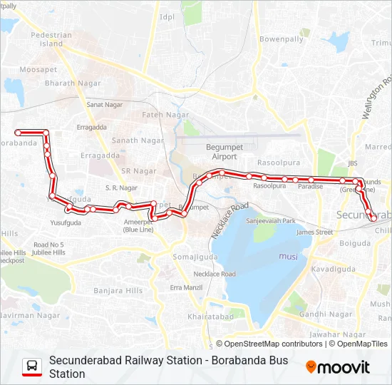 10YF Bus Line Map