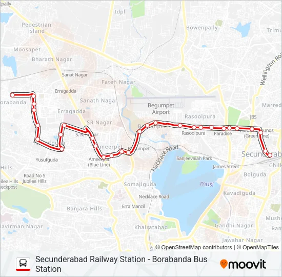 10YF Bus Line Map