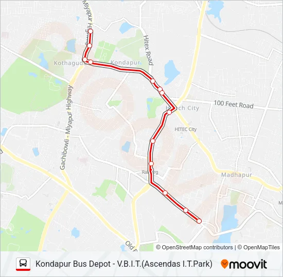 11 Bus Line Map