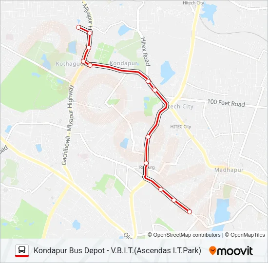 11 Bus Line Map