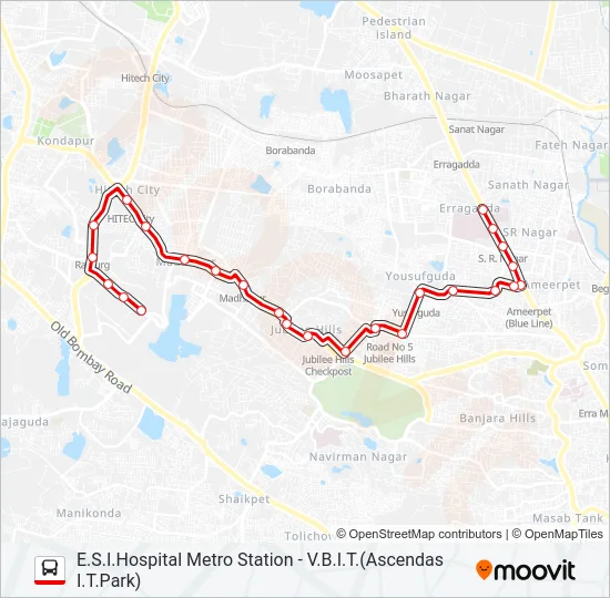 11 Bus Line Map