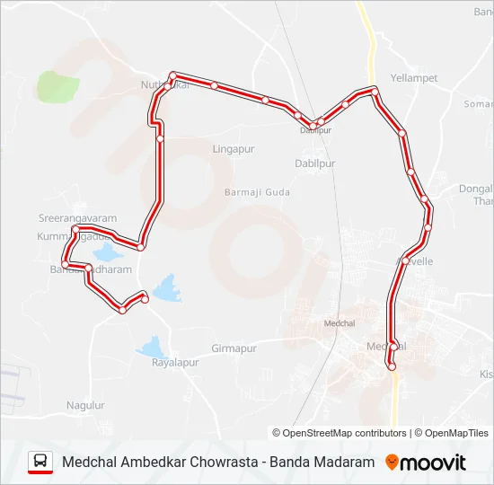 233 Bus Line Map