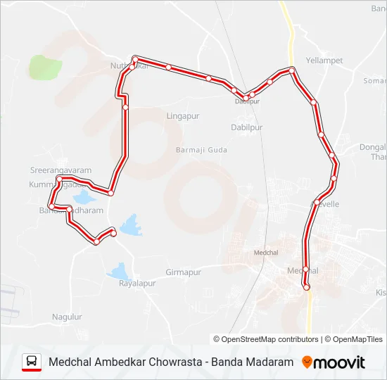 233 Bus Line Map