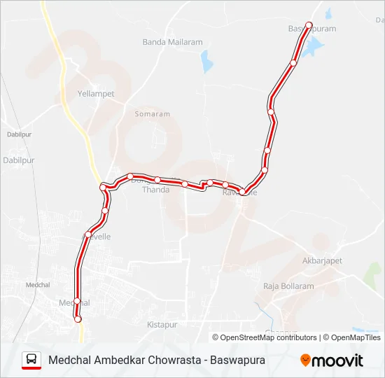 234 Bus Line Map
