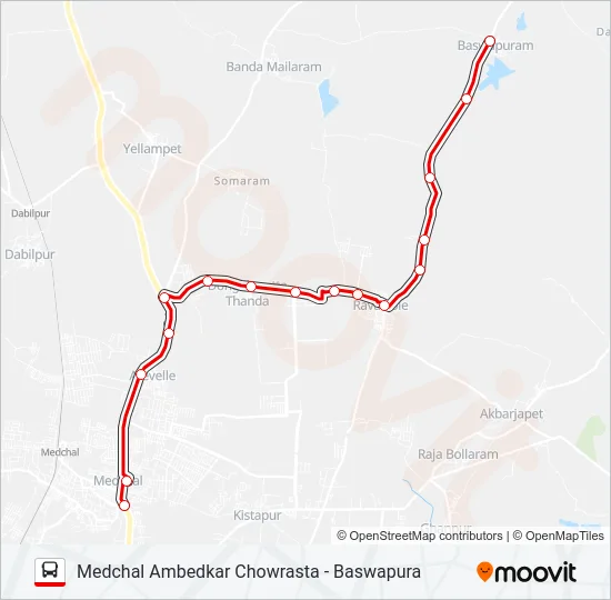 234 Bus Line Map
