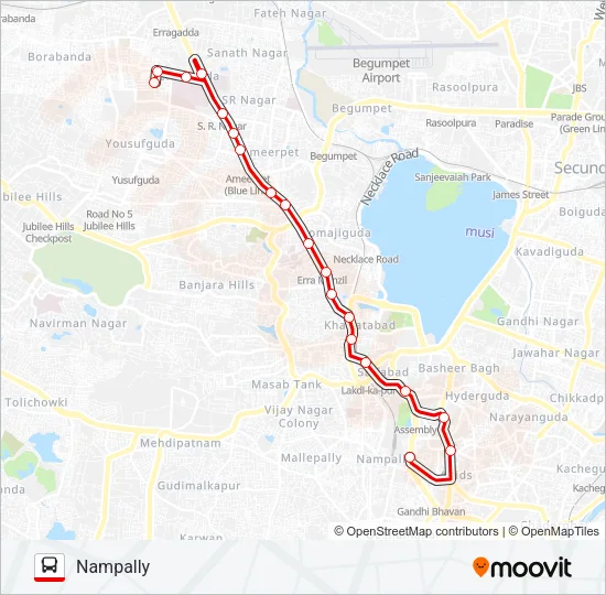 9R Bus Line Map