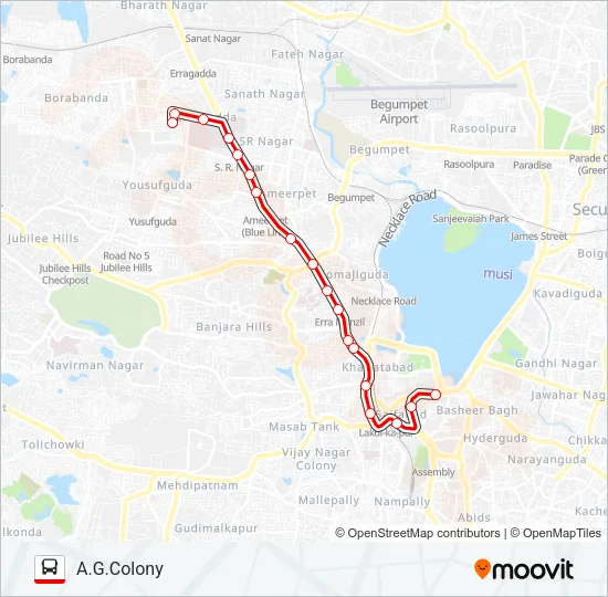 9R Bus Line Map