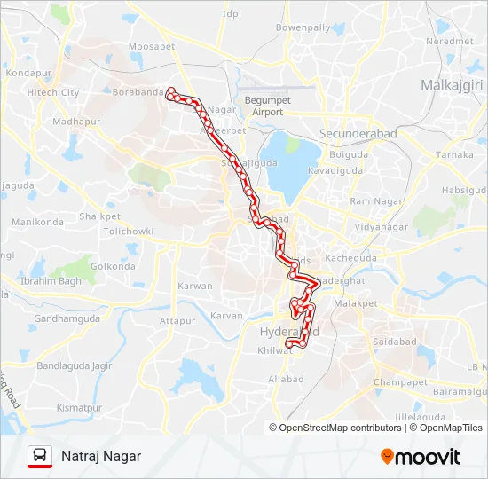 9R Bus Line Map