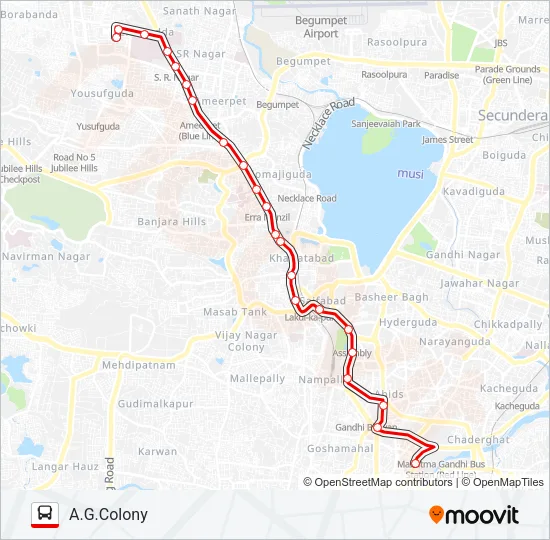 9R Bus Line Map