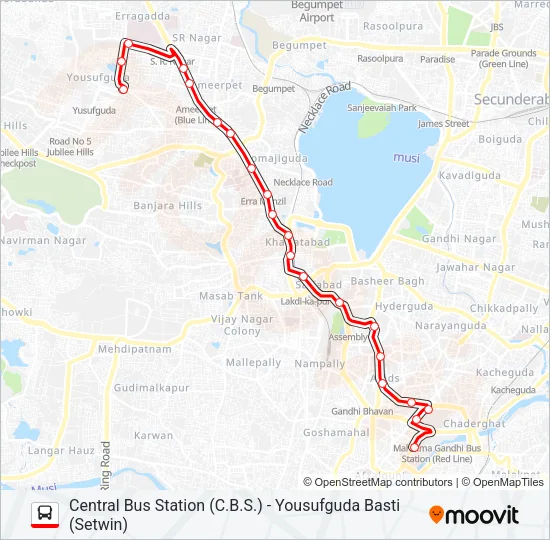 9Y Bus Line Map