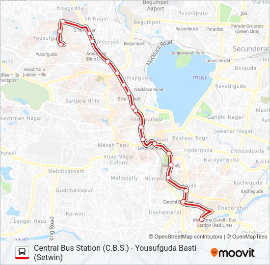 9Y Bus Line Map
