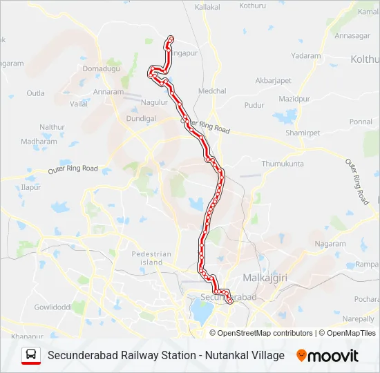 233 Bus Line Map