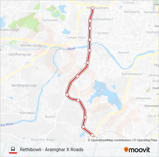 TSRTC Bus Line Map
