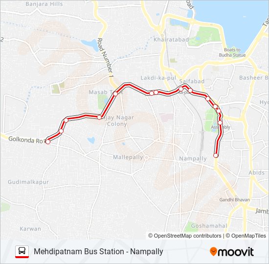 TSRTC bus Line Map